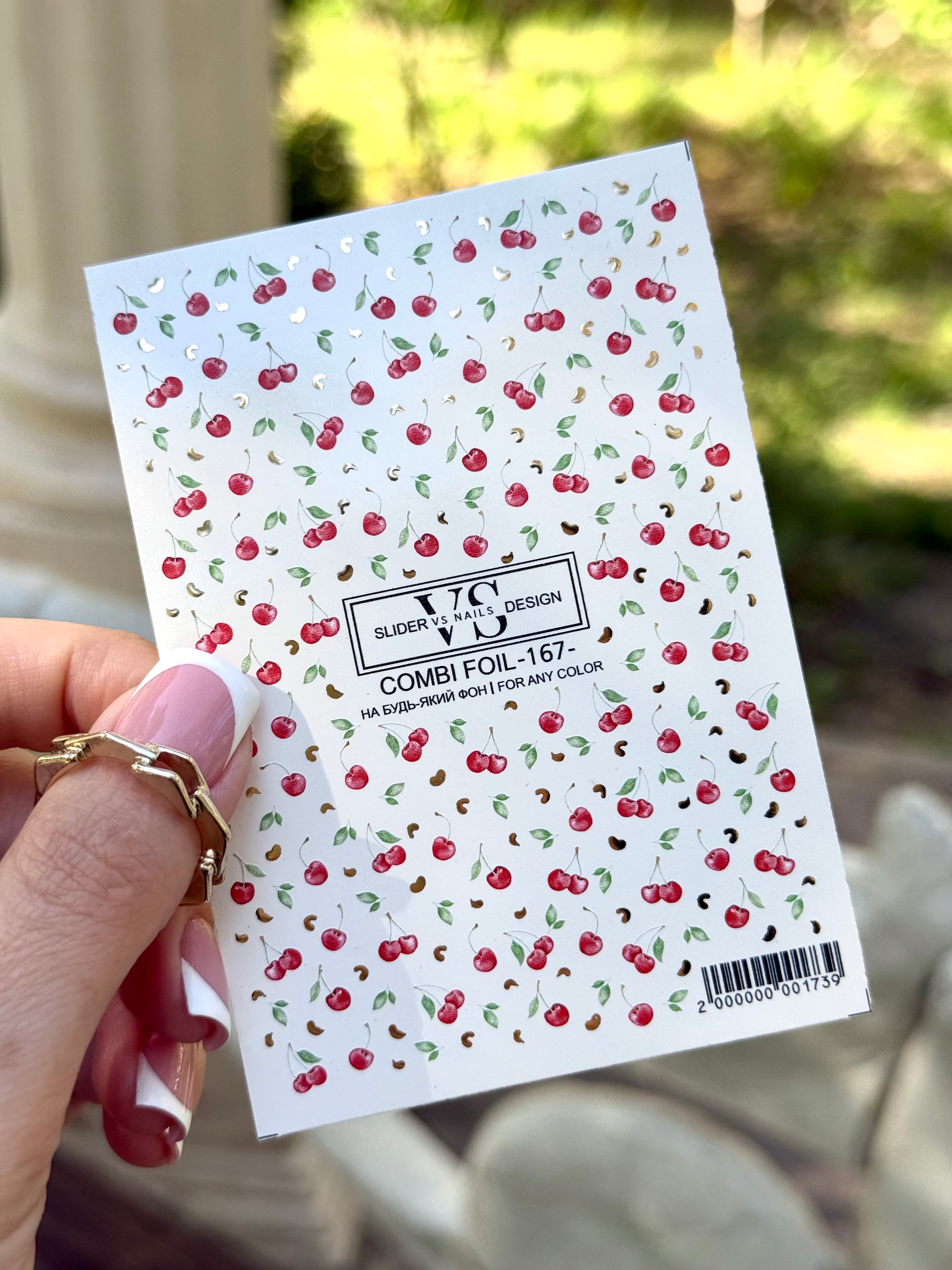 Слайдер с пленкой (водорастворимые наклейки) от VS Nails 102 COMBI FOIL