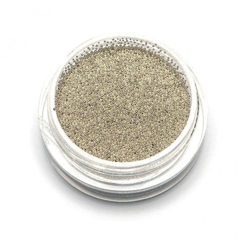 Caviar Beads Silver (metal mini beads) size 0.4 mm