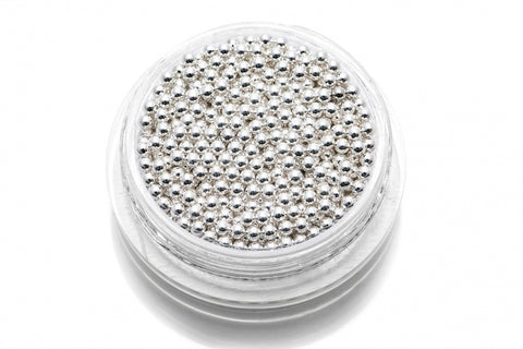 Caviar Beads Silver (metal mini beads) size 1.5 mm