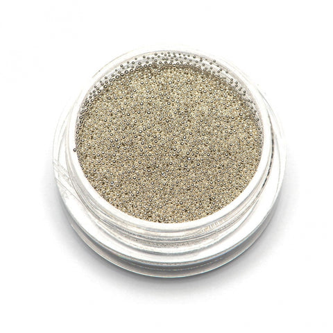 Caviar Beads Silver (metal mini beads) size 0.2 mm