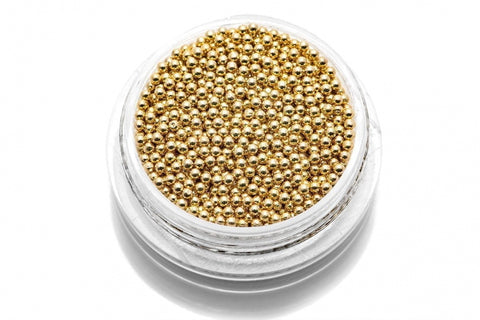 Caviar Beads Gold (metal mini beads) size 1.2 mm