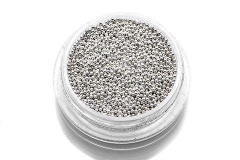 Caviar Beads Silver (metal mini beads) size 0.8 mm