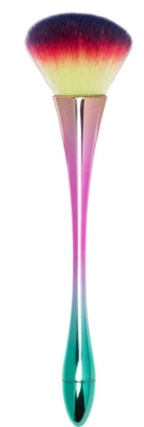 Pennello per polvere con lungo manico elegante e colorato