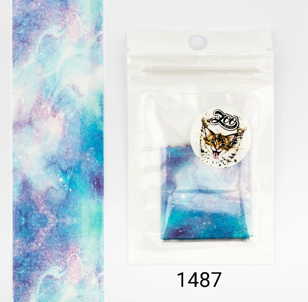 Transfer foil 'Space' in different colors