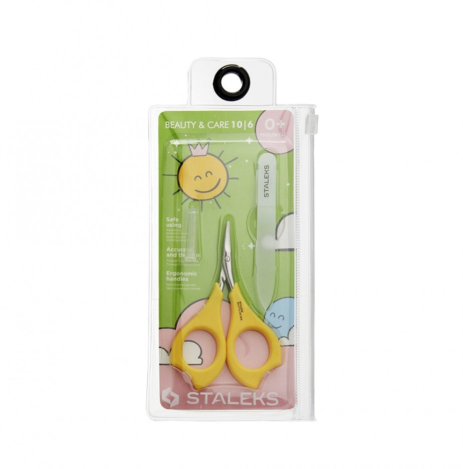 Set Baby/Children's Scissors for Nails SBC-10 with Nail File BEAUTY & CARE
