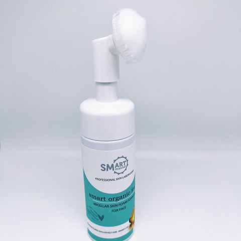 Schiuma detergente con pennello massaggiante per il viso 150ml di SMART