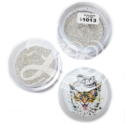 Caviar Beads Silver (metal mini beads) size 0.8 mm
