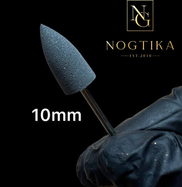 Силиконовая полировочная головка для маникюра серая острая (тонкая)