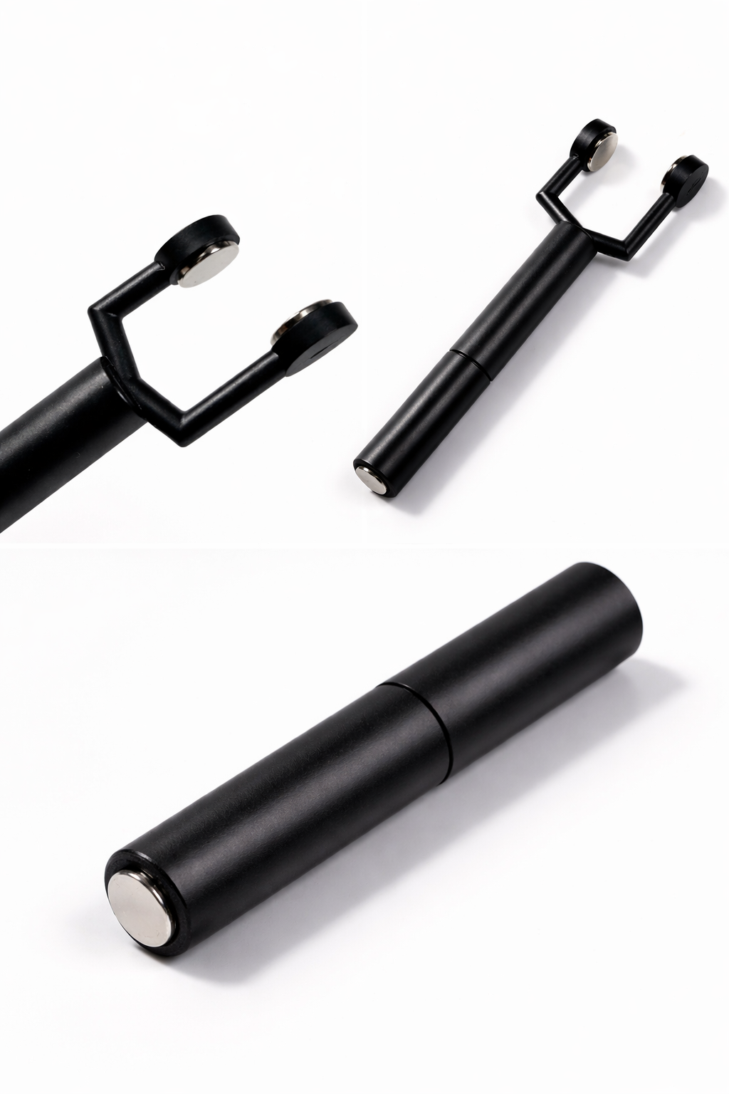 Двойной магнит для эффекта кошачьего глаза серый