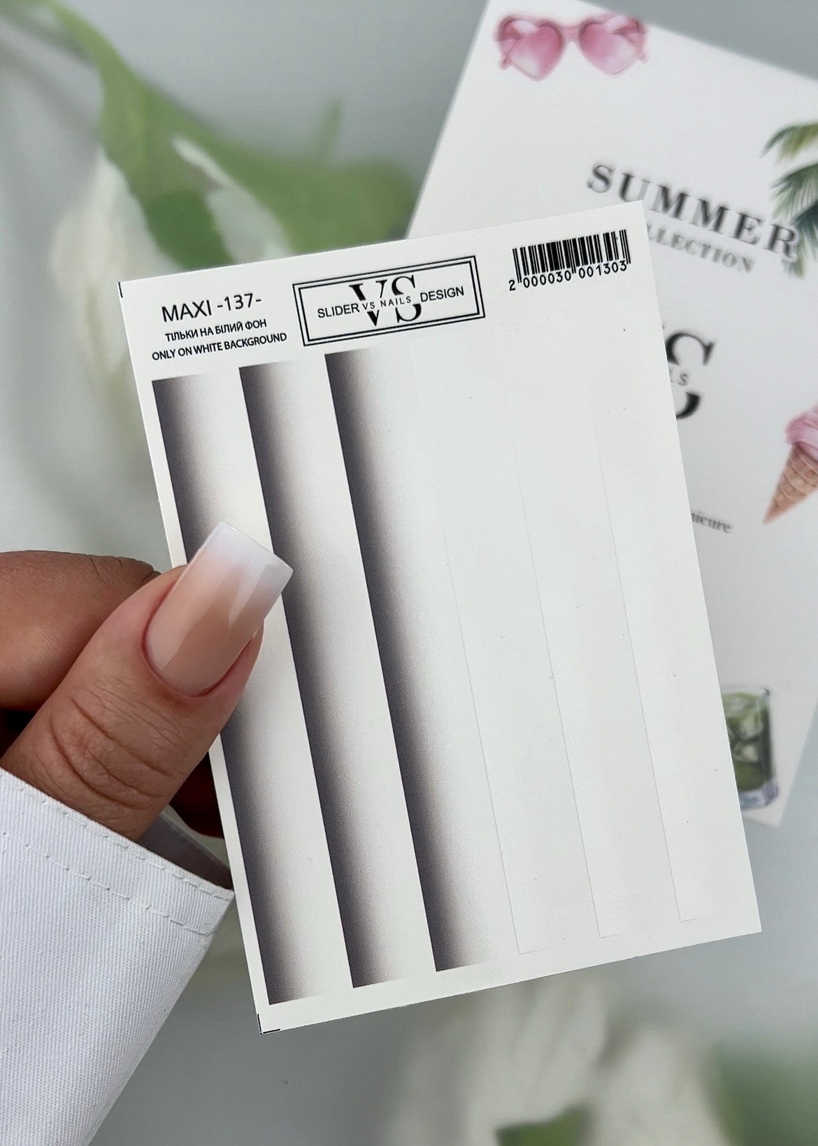 Slider maxi (adesivi rimovibili con acqua) 123 di VS Nails