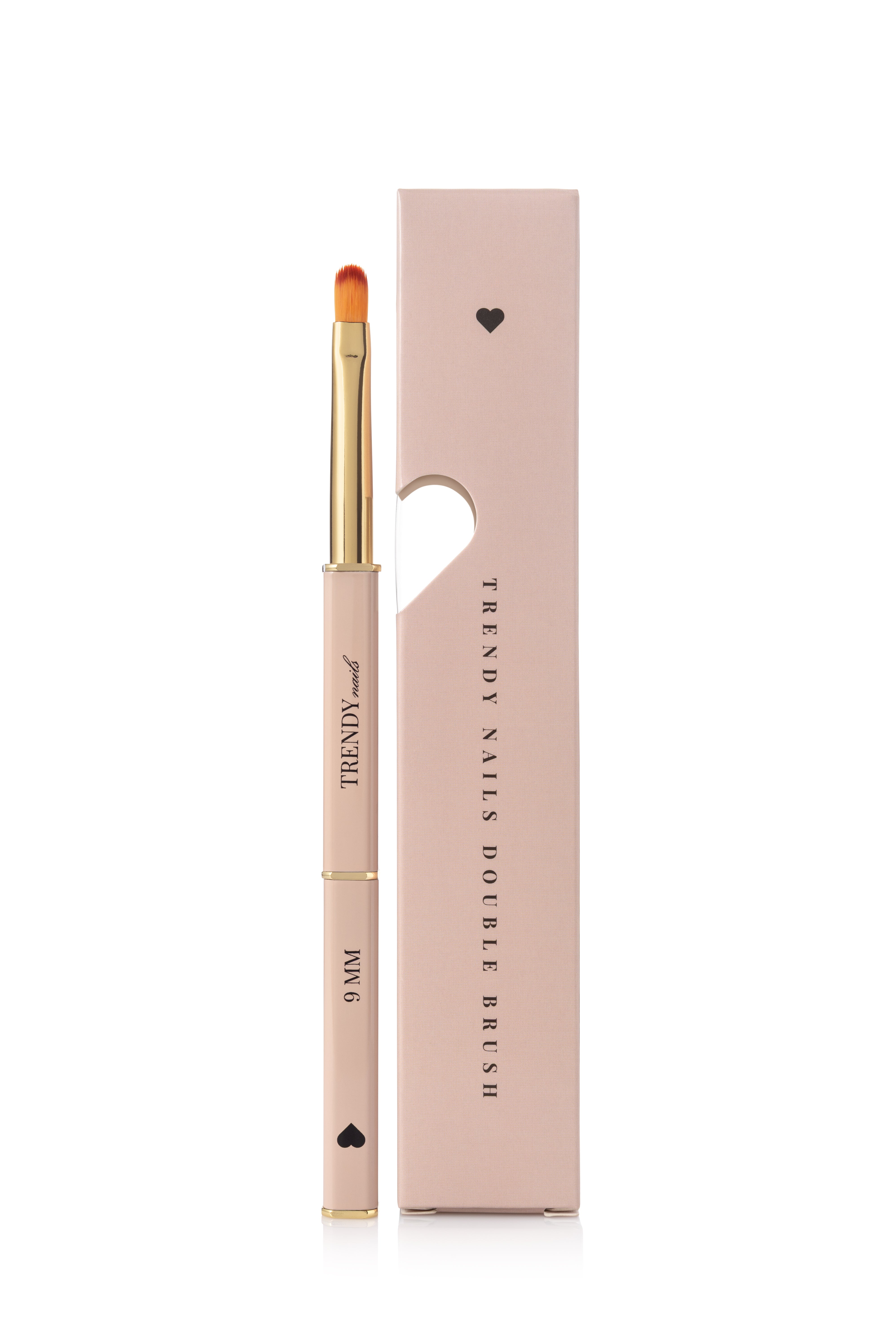 Pennello gel "PURE ART" PRO Gr. 10 DUO forma di Trendy Nails