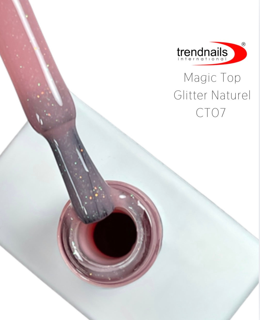 Magic Top No Wipe Versiegler Glitter Naturell (Глянцевый гель без липкого слоя) 10мл от Trendnails