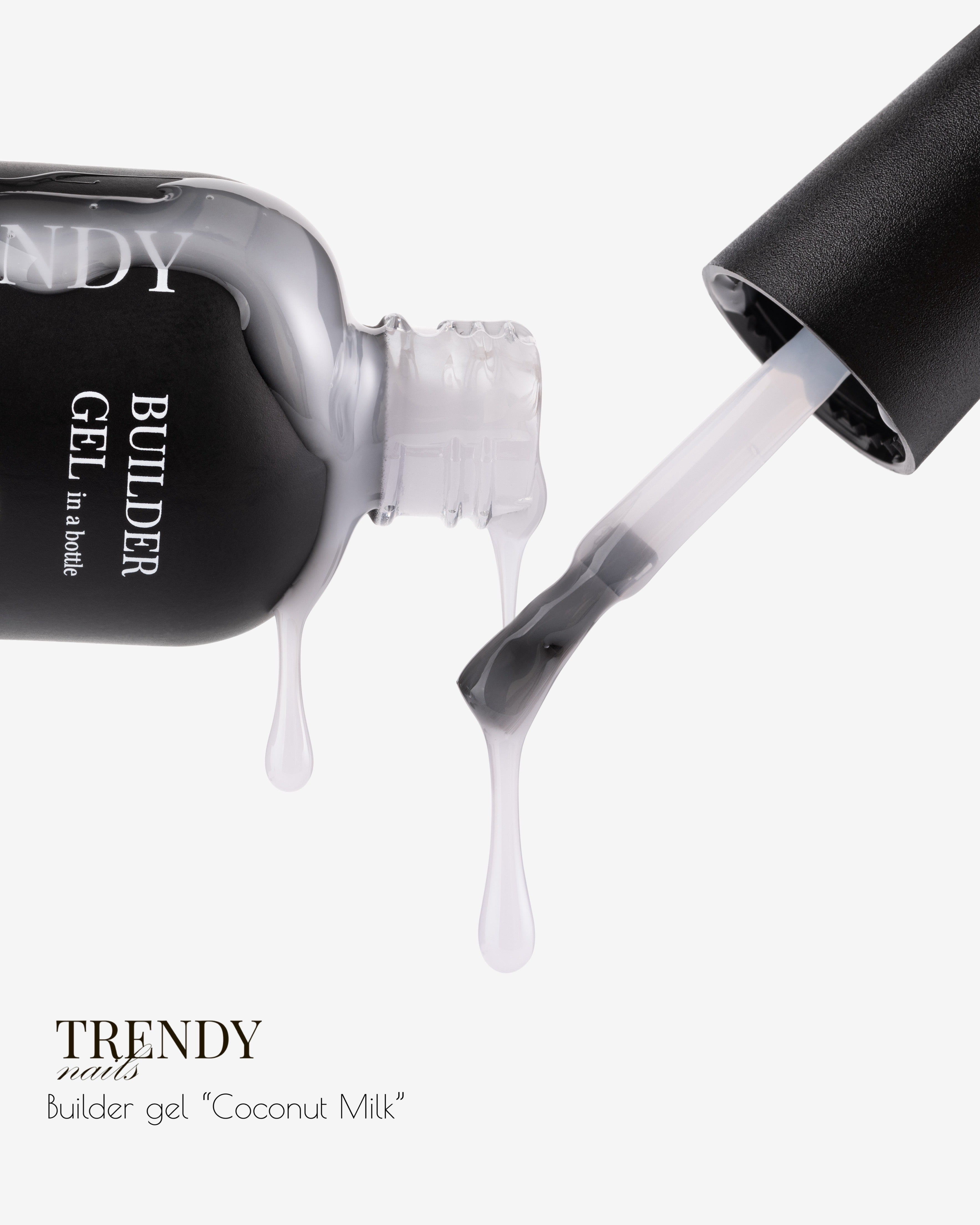 Builder Gel in the bottle Coconut milk by Trendy Nails 15ml/ 30 ml (self-leveling)