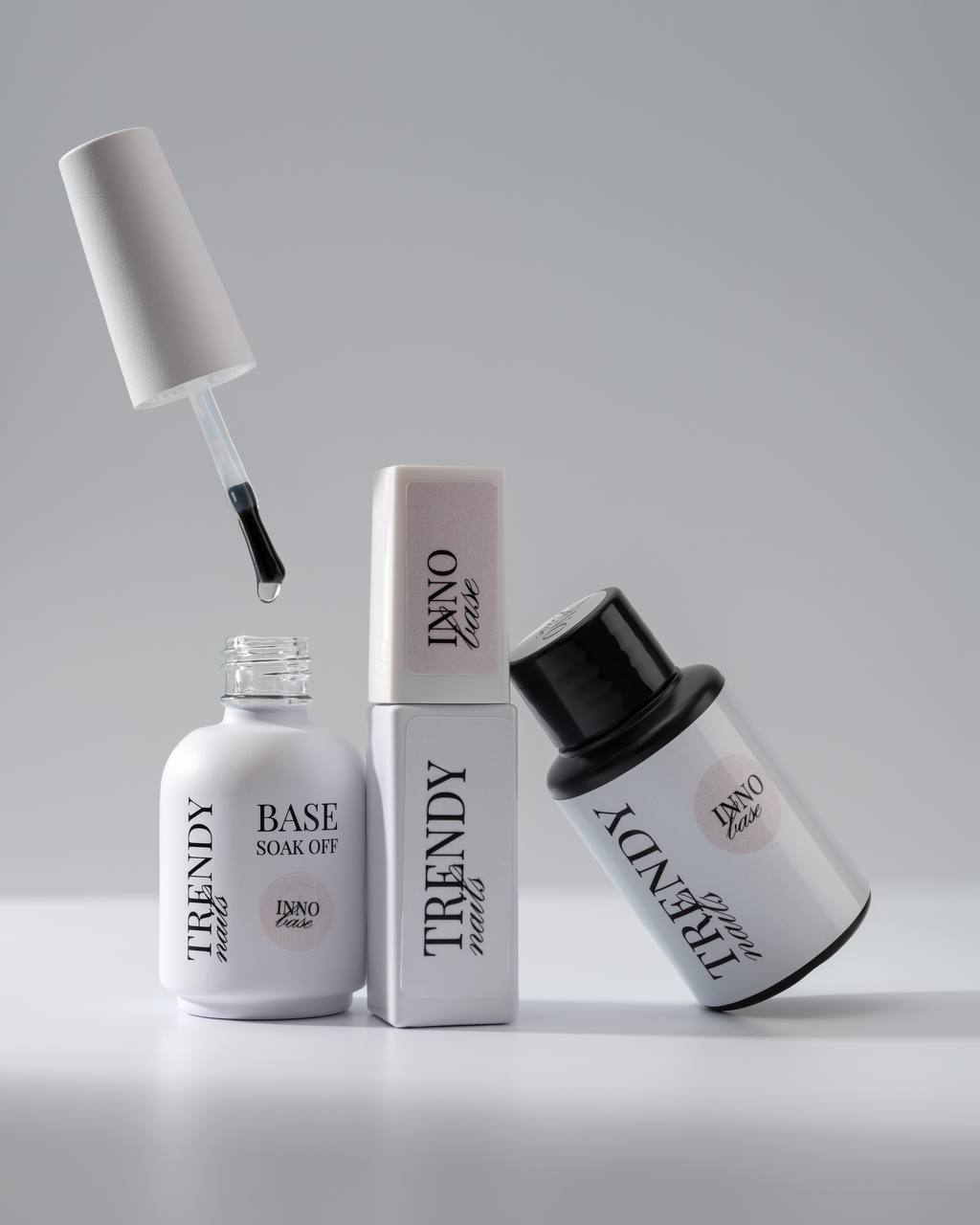 BASE Gel Soak Off Light 8ml/15ml o 30ml bottiglia di ricarica di Trendy Nails