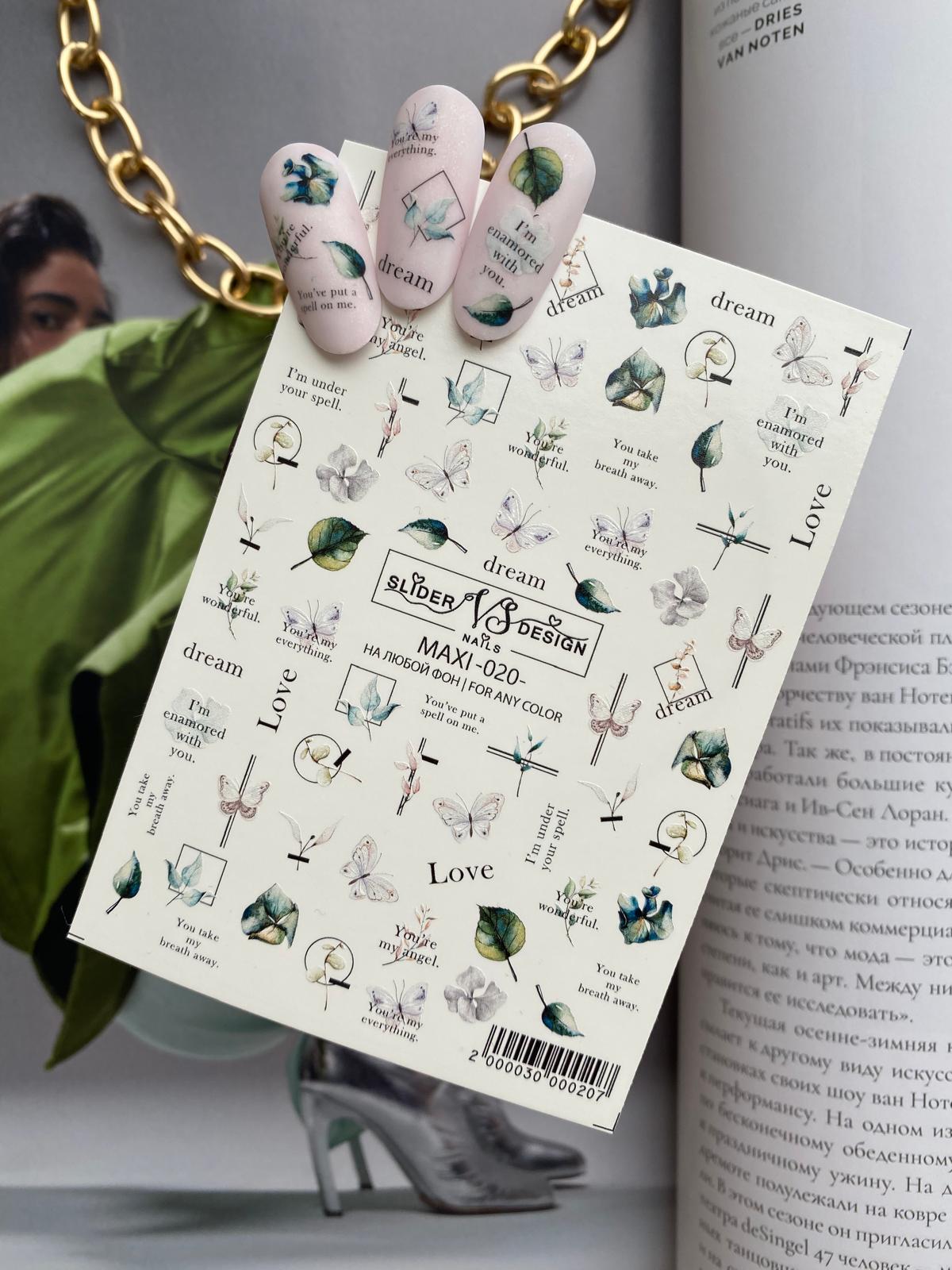 Slider maxi (adesivi rimovibili con acqua) 123 di VS Nails