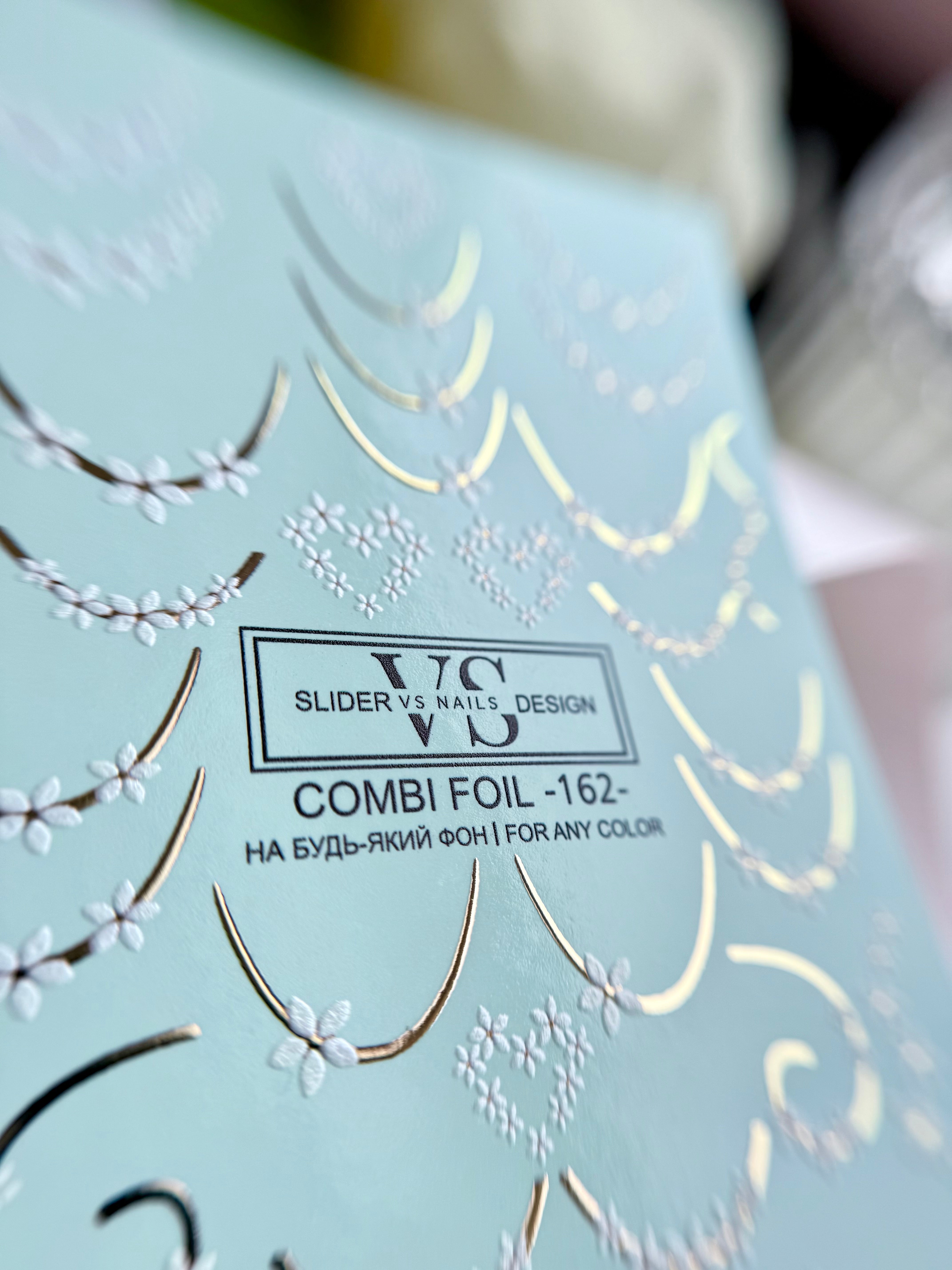 Slider Combi Folie (Wasserlösliche Aufkleber) von VS Nails 162