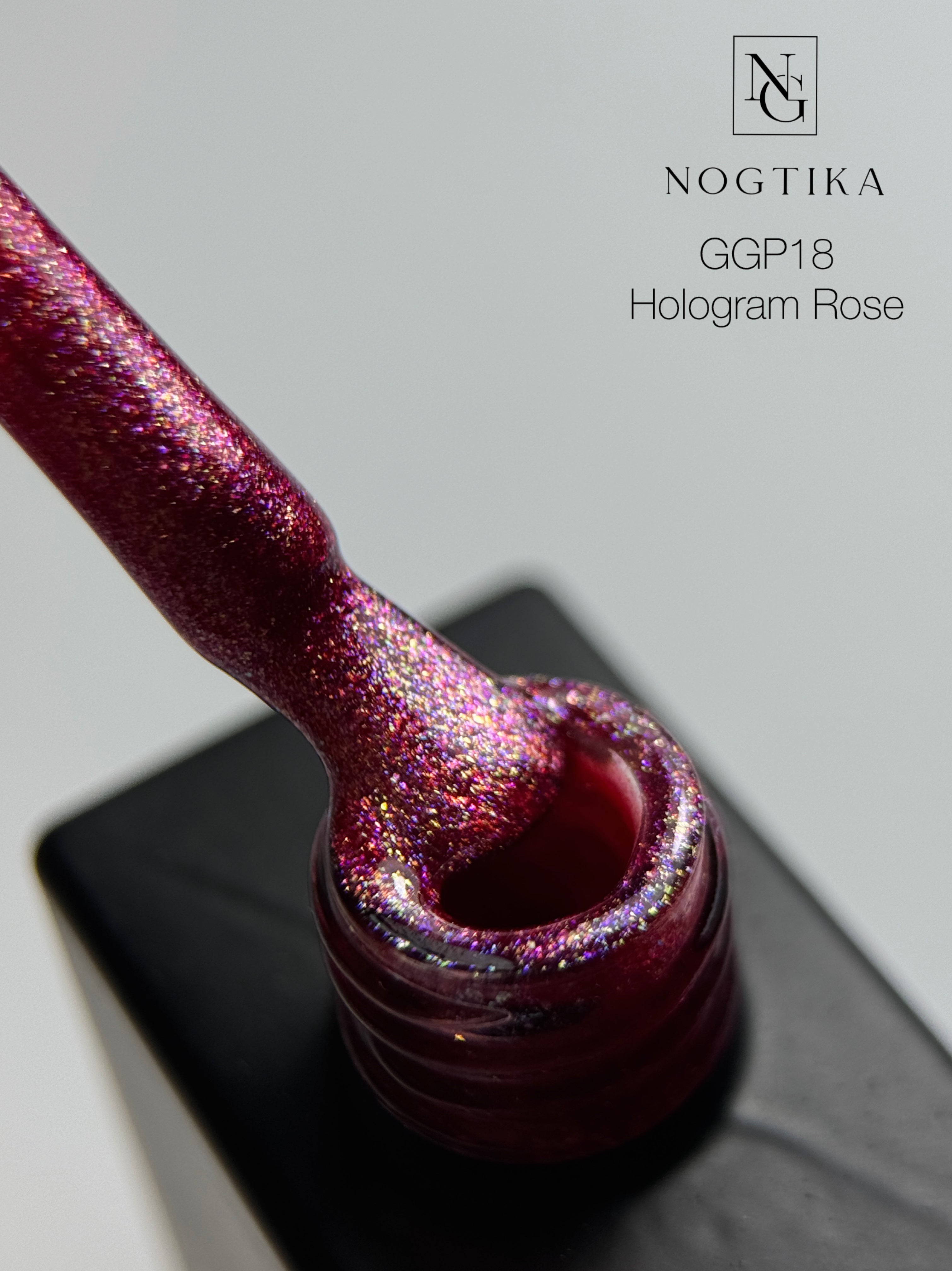 Glitter Gel Polish Hologram Rose Nr. GGP18 (12ml) TPO-free