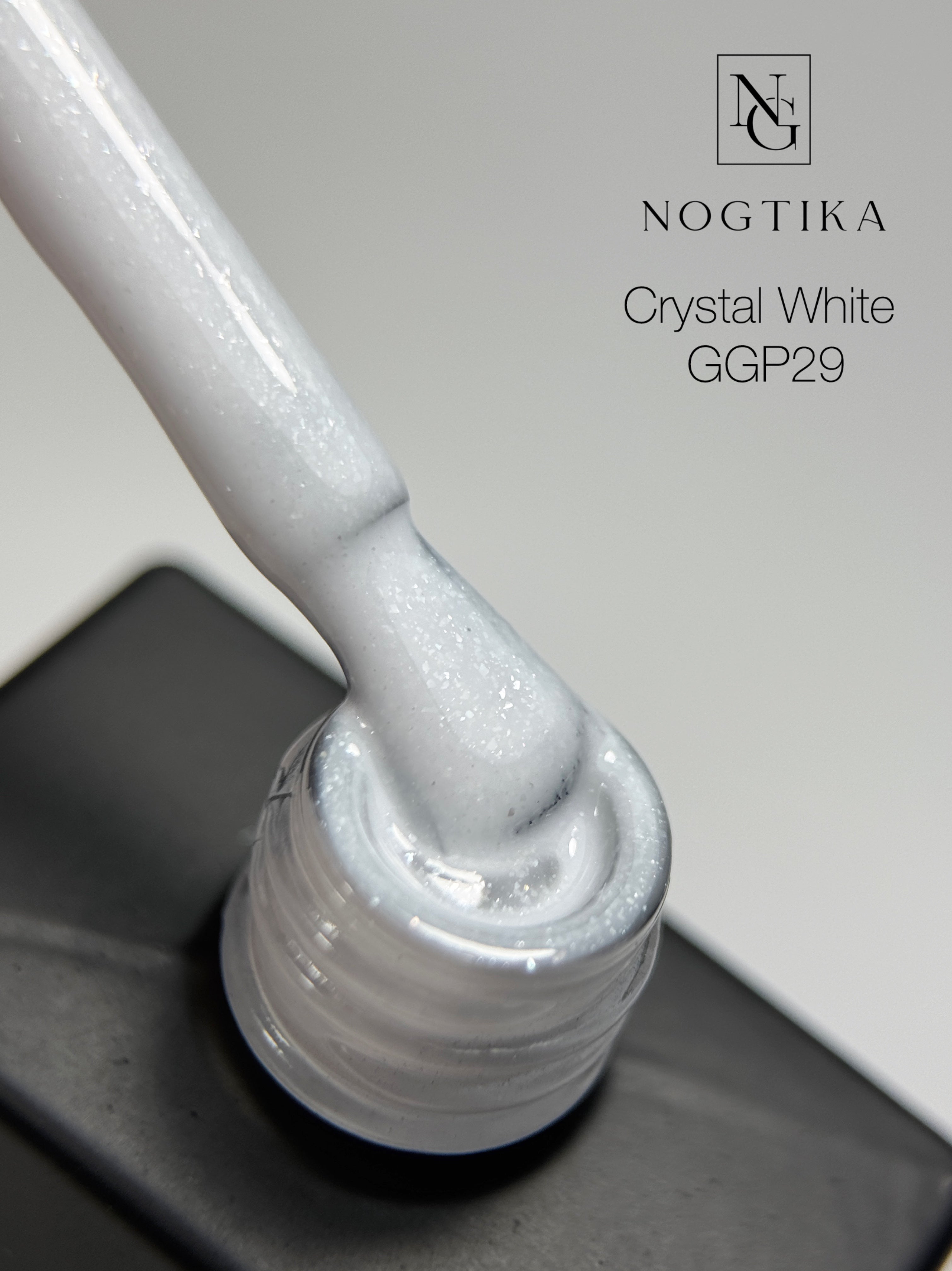 Glitter Gel Polish # 29 Crystal White (12ml) TPO-free