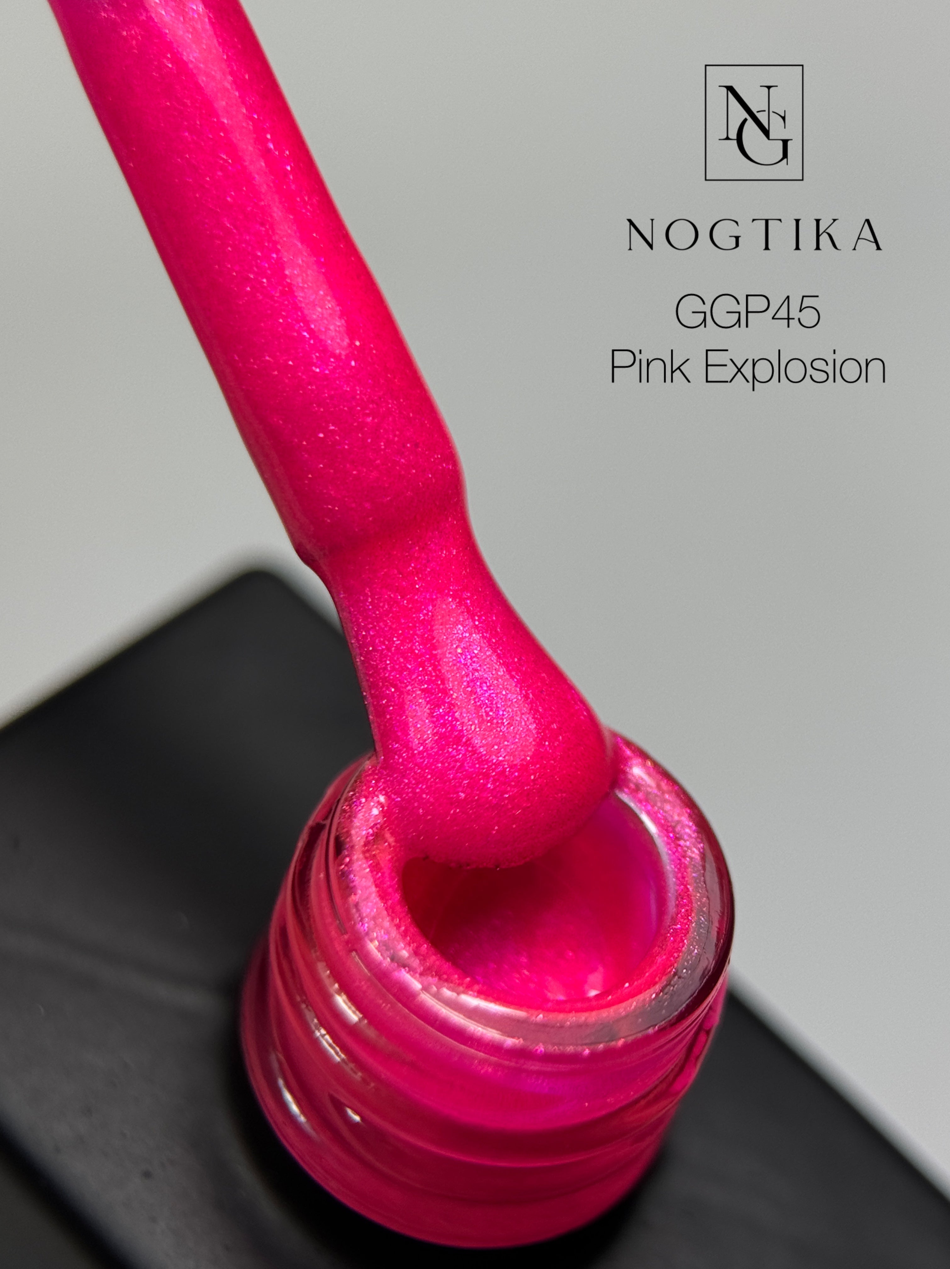 Glitter Gel Polish #45 Pink Explosion (12ml) TPO-free