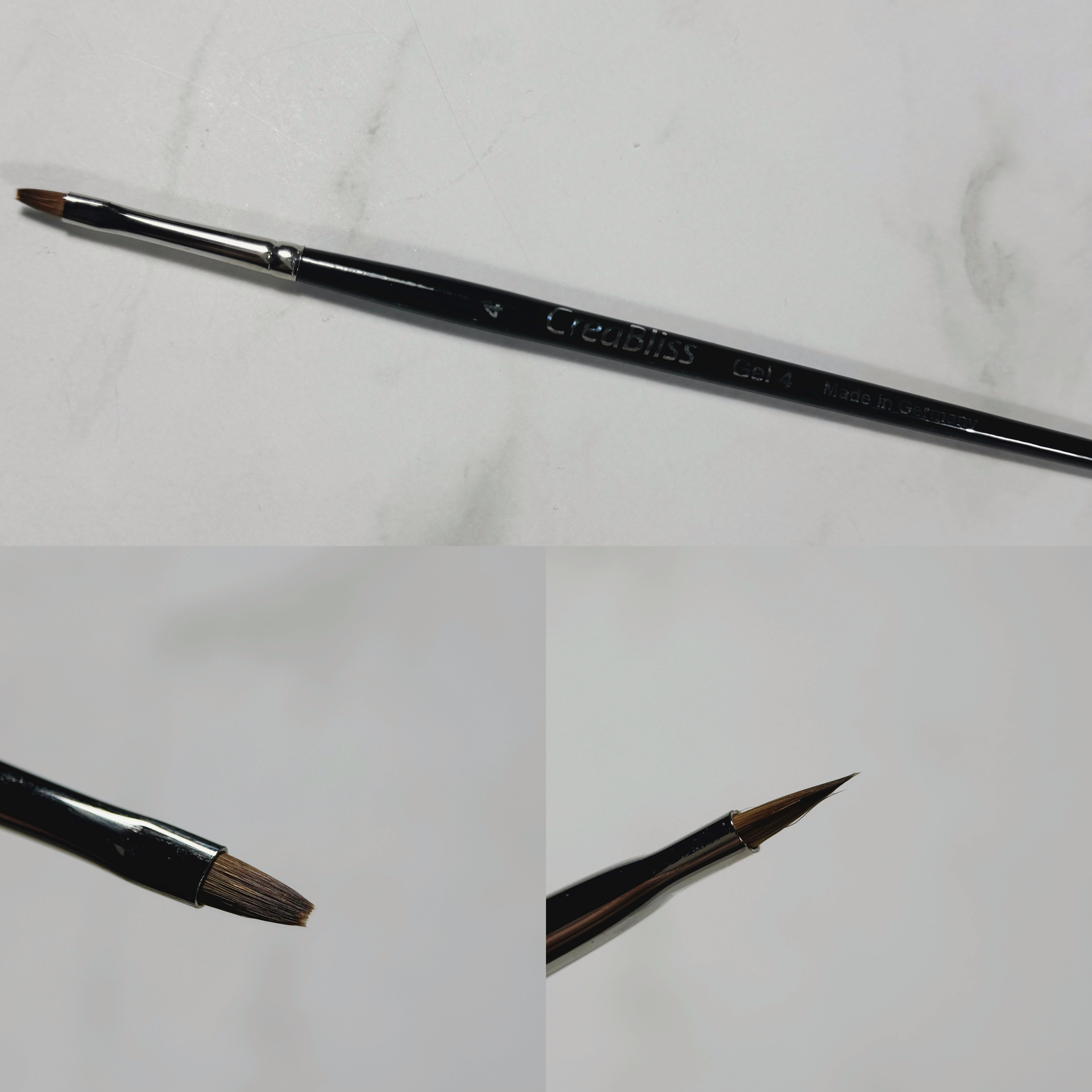 Пенсел для дизайна ногтей 1S15 (размер 00/1/2) Creabliss