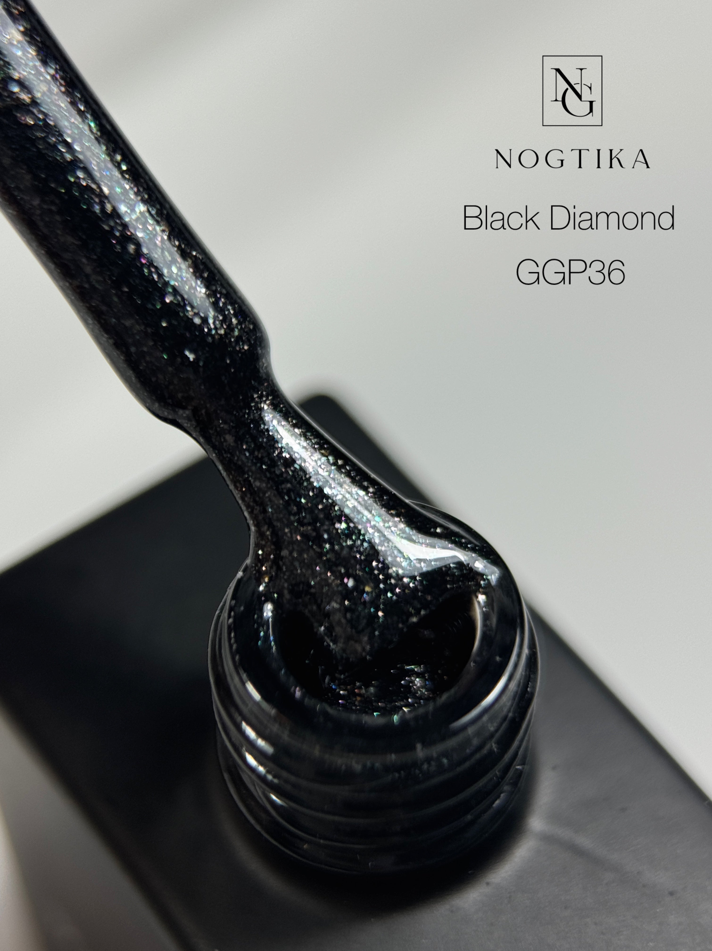 Glitter Gel Polish # 36 Black Diamond (12ml) TPO-free