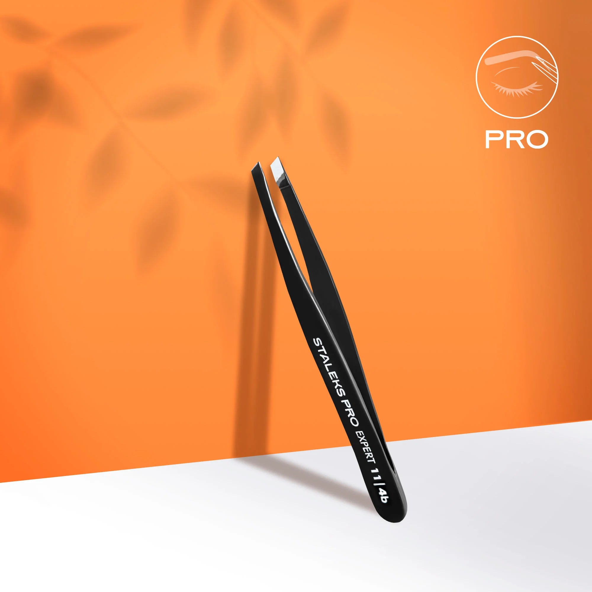 Eyebrow Tweezers TE-11/4 (purple) EXPERT TYPE 4 STALEKS