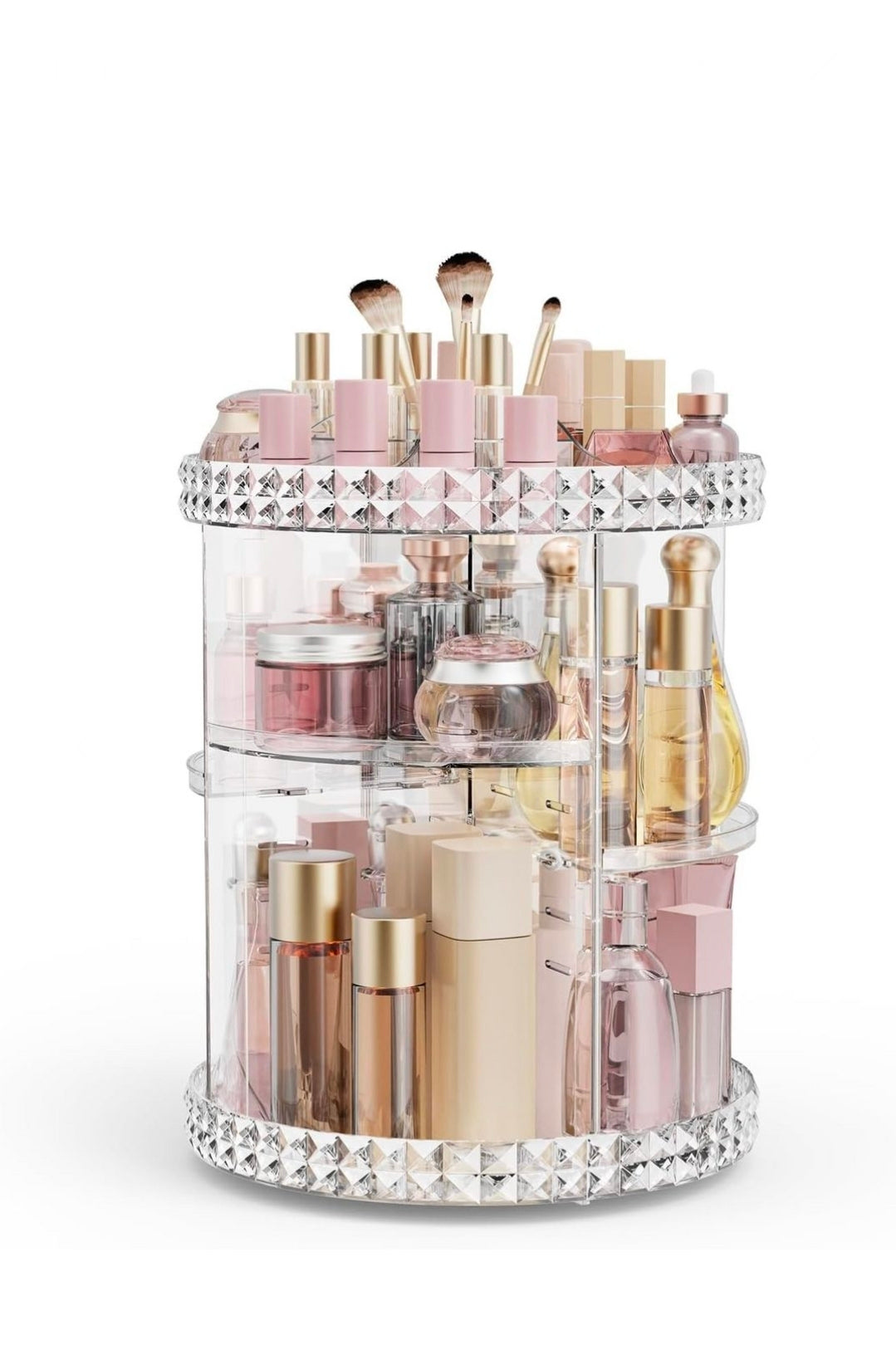 aufbewahrung für schminktisch Schminktisch-Organizer/Make-up-Organizer (360° Drehbar)