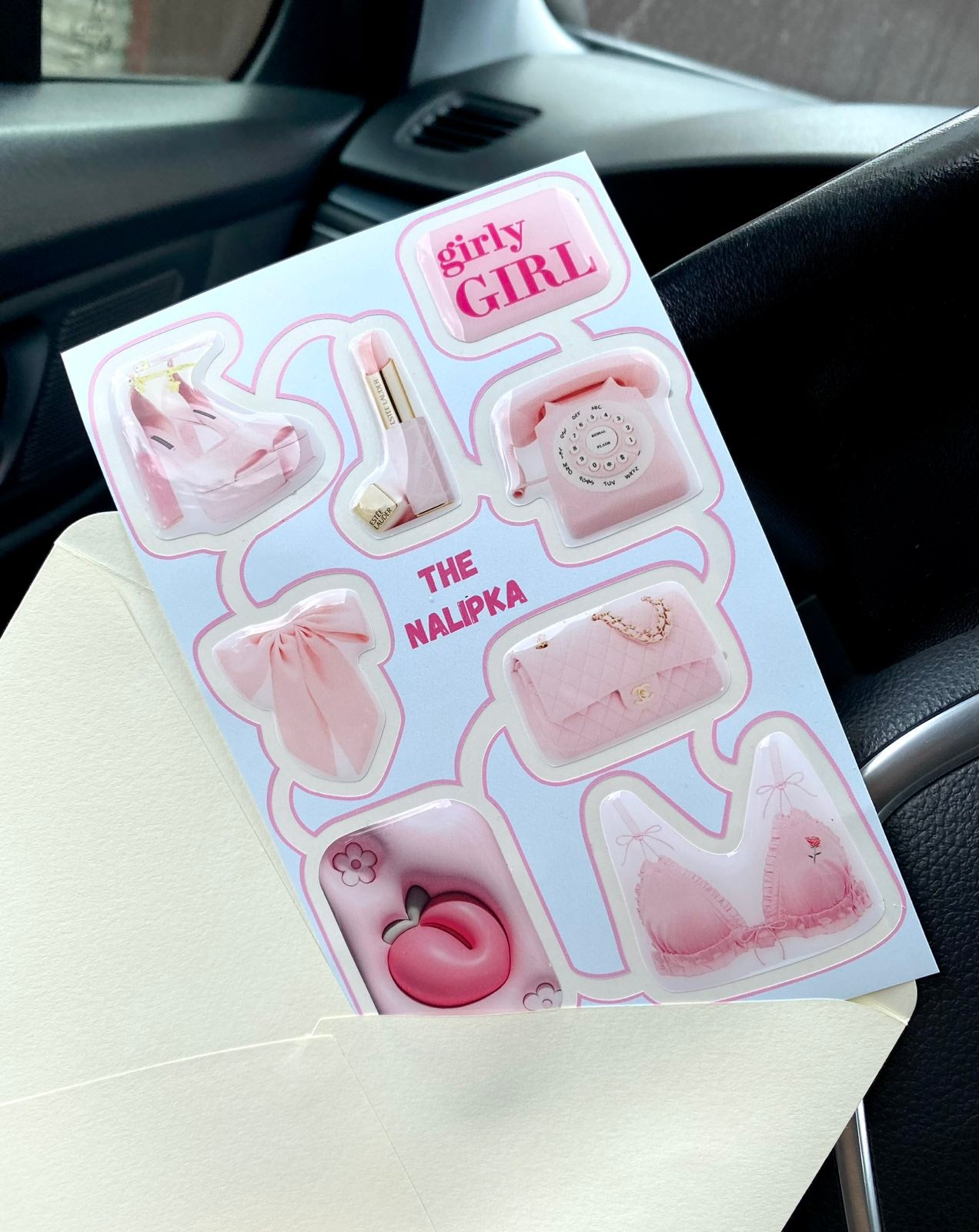 Coole selbstklebende 3D Aufkleber für Ihr Handy, Tablet, Notebook und Laptop Pink Life/Girl