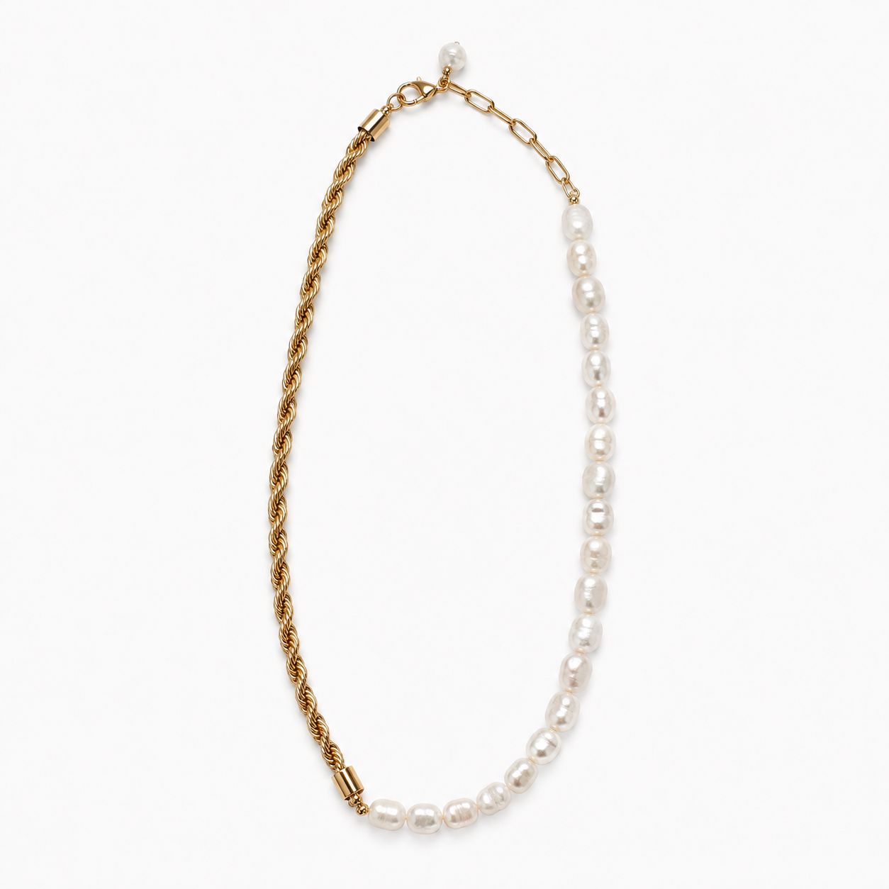 Collana asimmetrica elegante in oro (bijoux) 6