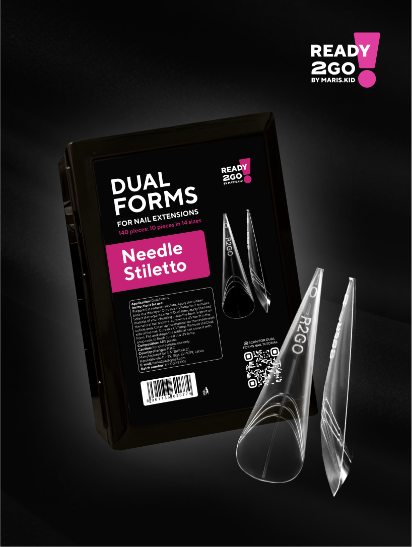 R2GO Dual Tips Needle Stiletto 140 Stk. von MARIS.KID 1 Packung