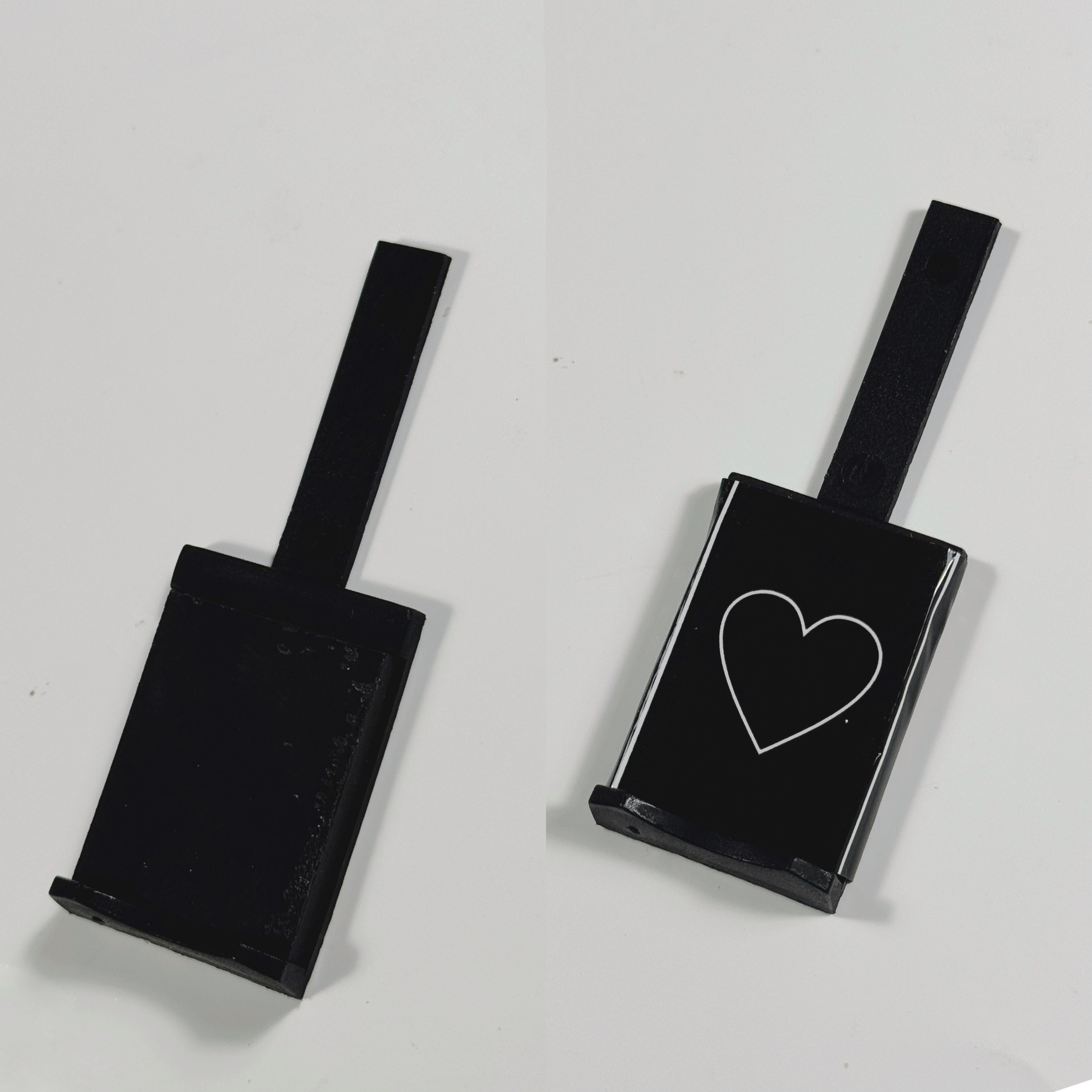 Двойной магнит для эффекта кошачьего глаза серый