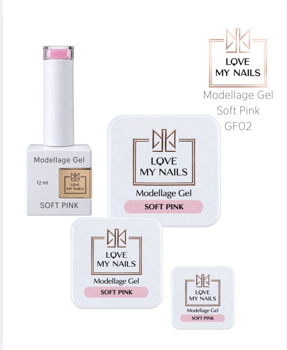 Modellage Gel SOFT PINK selbstglättend 5ml-60ml (TPO-free)