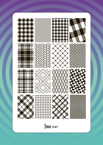 Stamping Platte Schablone Nr. 41 von Imen