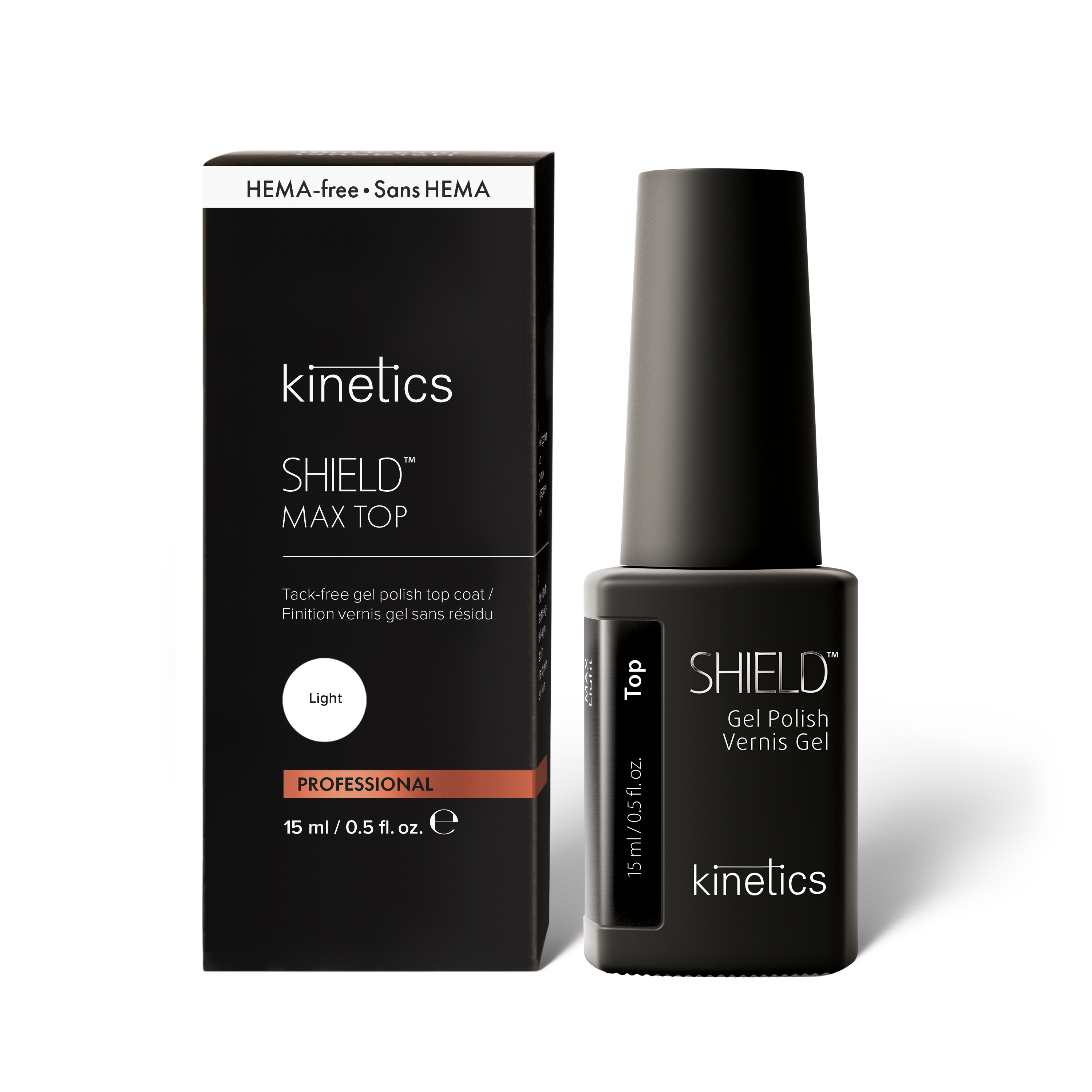 Kinetics SHIELD MAX Top Light 15ml (HEMA-Freie)