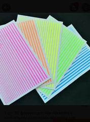 Sticker dehnbare Streifen neon-pink LAQUE