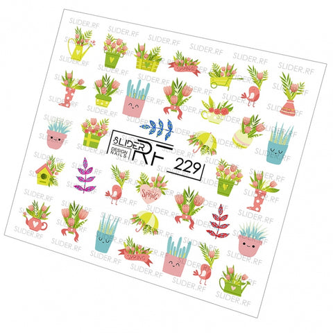 Sticker Design RF229  (Wasserlösliche Aufkleber) Слайдер