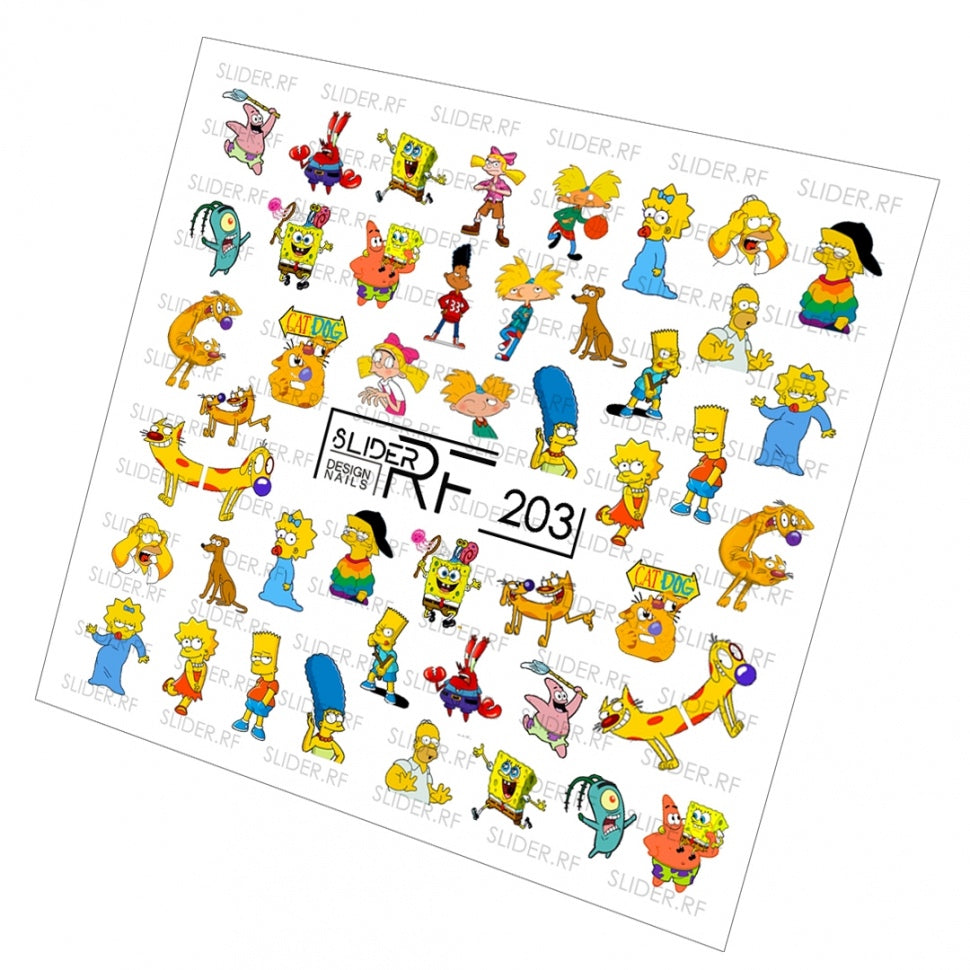 Sticker Design RF203 (Adesivi a base d'acqua) Slider