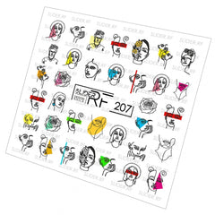 Sticker Design RF207 (Adesivi a base d'acqua) Slider