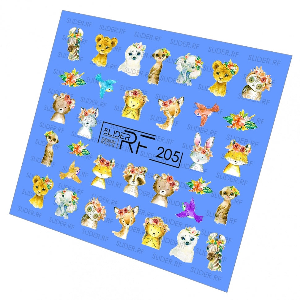 Sticker Design RF205  (Adesivi a base d'acqua) Slider