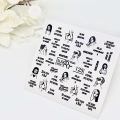 Sticker Design RF125 (Water-soluble stickers) Slider