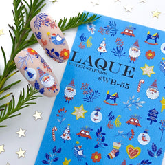 Sticker Design WB55 (Water-soluble Stickers) Winter Motifs