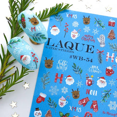 Sticker Design WB54 (Water-soluble stickers) Winter motifs available again from 28.09