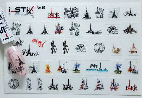 selbstklebende Slider Sticker (Paris) Nr. 07 von i-Stix