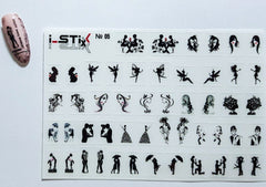 autoadesivi Slider Sticker (volti e silhouette) n. 05 di i-Stix