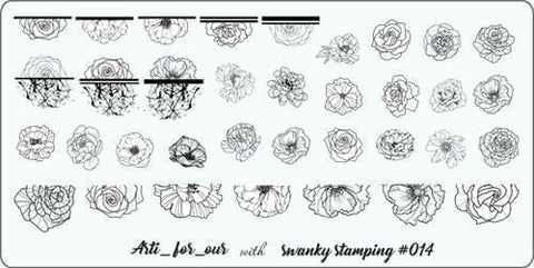 Stamping Platte Schablone arti for you Nr. 014 von Swanky