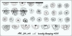 Stamping Plate Schablone arti for you Nr. 014 di Swanky