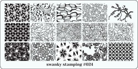 Stamping Platte Schablone  Nr. 024 von Swanky