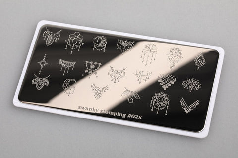 Stamping Platte Schablone  Nr. 028  von Swanky