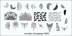 Stamping Plate Template Nr. 029 di Swanky