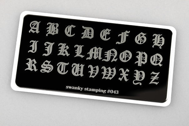 Stamping Plate Stencil No. 043 by Swanky